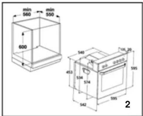 WHIRLPOOL AKP 334/WH 05 - Vorbereitung des Einbaus Einbauherd - 2