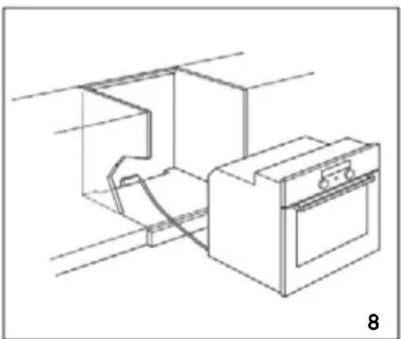 WHIRLPOOL AKP 102/NB/03 - Befestigung des Einbaubackofens - 2