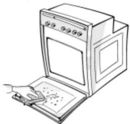 WHIRLPOOL OBU 246 W - REINIGUNG DES BACKOFENS UND DES ZUBEHÖRS - 1