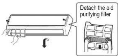 Mabe MMT12CABWCAM8 - replacing the air purifying filter - 2