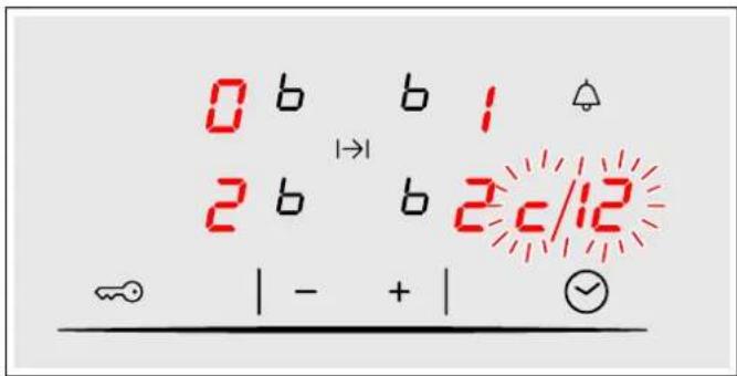 0 b b 1 2 b b 2c/12 | - + | √