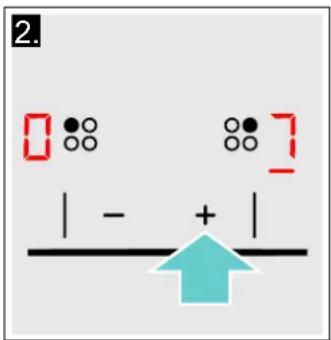 CONSTRUCTA CA725353 - Kochstelle und Kochstufe auswählen - 2