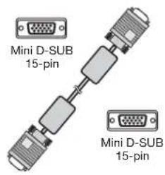 Mini D-SUB 15-pin Mini D-SUB 15-pin