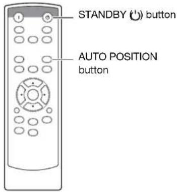STANDBY (") button AUTO POSITION button