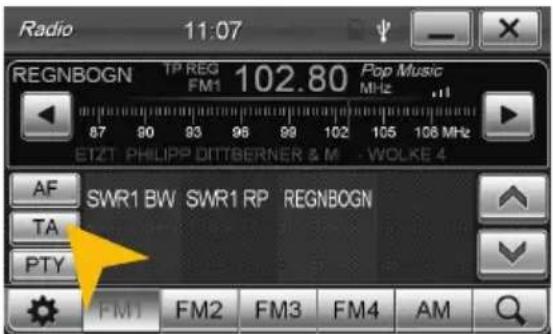 Radio 11:07 REGNBOGN TP REG 102.80 Pop Music FM1 MHz 87 90 93 96 99 102 105 108 MHz ETZT PHILIPP DITTBERNER & M WOLKE 4 AF SWR1 BW SWR1 RP REGNBOGN TA PTY FM1 FM2 FM3 FM4 AM