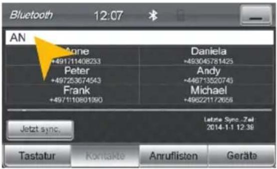ESX VNC735 VO-U1 Vision (Seat) - KONTAKTE UND ANRUFLISTEN - 3