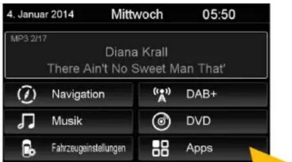 4. Januar 2014 Mittwoch 05:50 MP3 2/17 Diana Krall There Ain't No Sweet Man That' Navigation DAB+ Musik DVD Fahrzeuginstellungen Apps