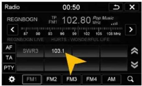 Radio 00:50 REGNBOGN TP FM1 102.80 Pop Music MHz REGNBOGN LIVE HURTS - WONDERFUL LIFE AF SWR3 103.1 TA PTY FM1 FM2 FM3 FM4 AM