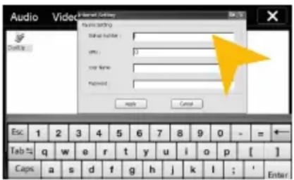 Audio Video Format Settings Form: 1 Input: Size: Size Name: Password: Main Cancel Esc 1 2 3 4 5 6 7 8 9 0 - = - Tab: q w e r t y u i o p [ ] Caps: a s d f g h j k l : ' Enter