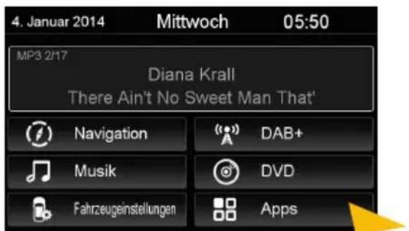 4. Januar 2014 Mittwoch 05:50 MP3 2/17 Diana Krall There Ain't No Sweet Man That' Navigation DAB+ Musik DVD Fahrzeugeinstellungen Apps