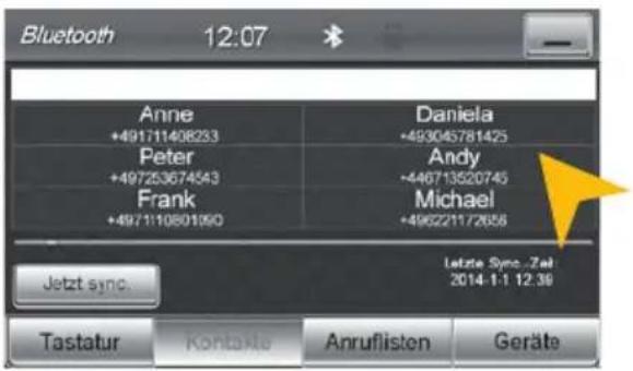 ESX VN735 VO-U1 Vision (Skoda) - KONTAKTE UND ANRUFLISTEN - 2