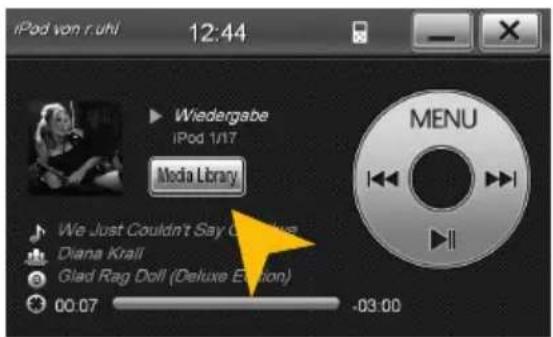 iPod von r.uhi 12:44 Wiedergabe iPod 1/17 Media Library We Just Couldn't Say a Diana Krall Glad Rag Doll (Deluxe Edition) 00.07 -03:00 MENU