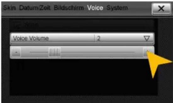 Skin Datum/Zeit Bildschirm Voice System Voice Volume 2