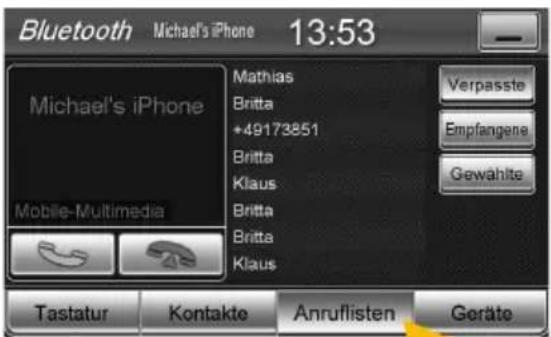 ESX VN710 VW-P1 Vision (Seat) - KONTAKTE UND ANRUFLISTEN - 4