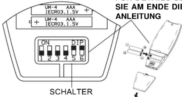 ARGO ASICS10DC - EINSETZEN DER BATTERIEN - 1