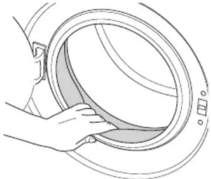 BLOMBERG WNF 8427 A - Waschmaschinentür und Trommel - 1
