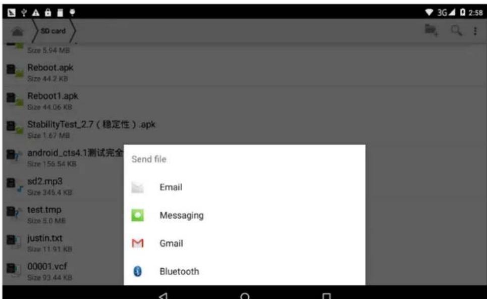 SD-Karte Größe 5,94 MB Reboot.apk Größe 44,2 KB Reboot1.apk Größe 44,06 KB StabilityTest_2.7 (Stabilität).apk Größe 1,67 MB android_cts4.1-Test vollständig Größe 156,54 KB sd2.mp3 Größe 345,4 KB test.tmp Größe 5,0 MB justin.txt Größe 11,91 KB 00001.vcf Größe 93,44 KB Datei senden E-Mail SMS Gmail Bl…