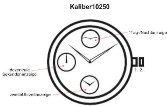 Carucci CA2144 - EinstellenvonMonat, DatumundWochentag: - 1