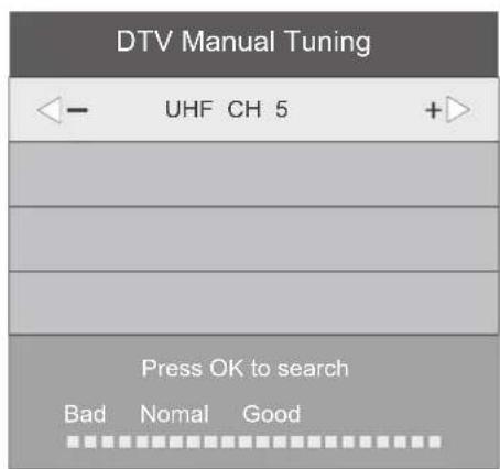 Logik L22FED13 - DTV Manual Tuning (DTV Mode) - 3