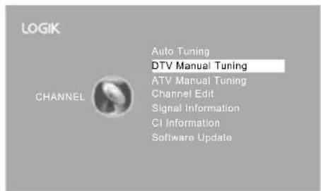 Logik L22FED13 - DTV Manual Tuning (DTV Mode) - 2
