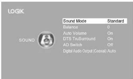 Logik L22FED13 - Sound Setting - 2