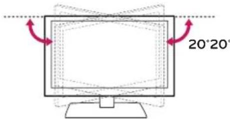 LG 55UW961H - Einstellen des Fernsehers für einen optimalen Blickwinkel - 1
