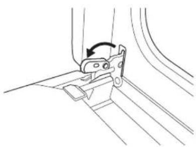Technical line drawing of a mechanical clamp or bracket assembly (no text or symbols)