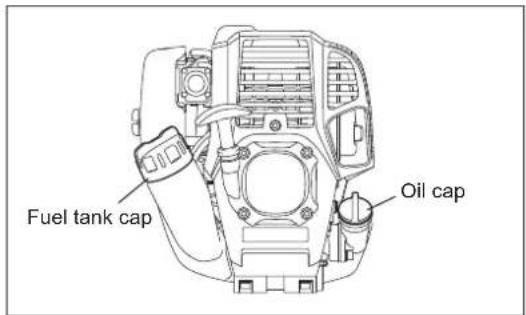 Fuel tank cap Oil cap