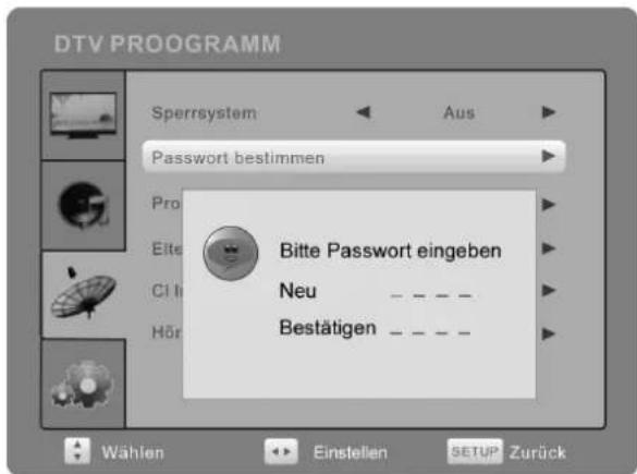 AEG CTV 4929 - Passwort bestimmenPasswort bestimmen - 1