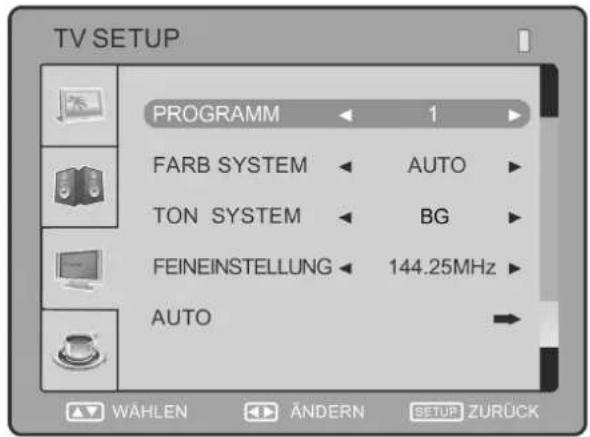 AEG CTV 4925 - TV SETUP SETUP - 1