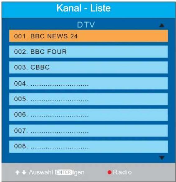 AEG CTV 4891 - Kanal Liste - 1