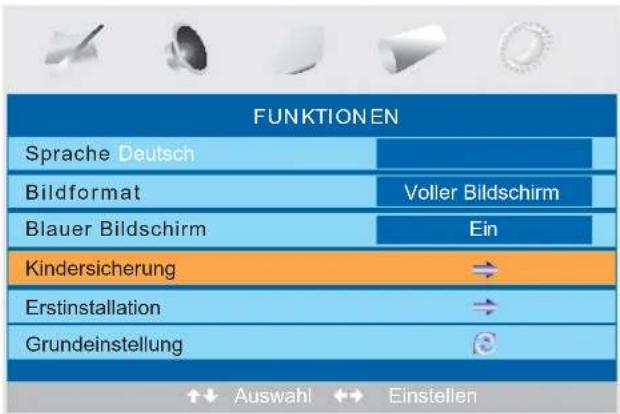 AEG CTV 4891 - FUNKTIONEN Menü - 1
