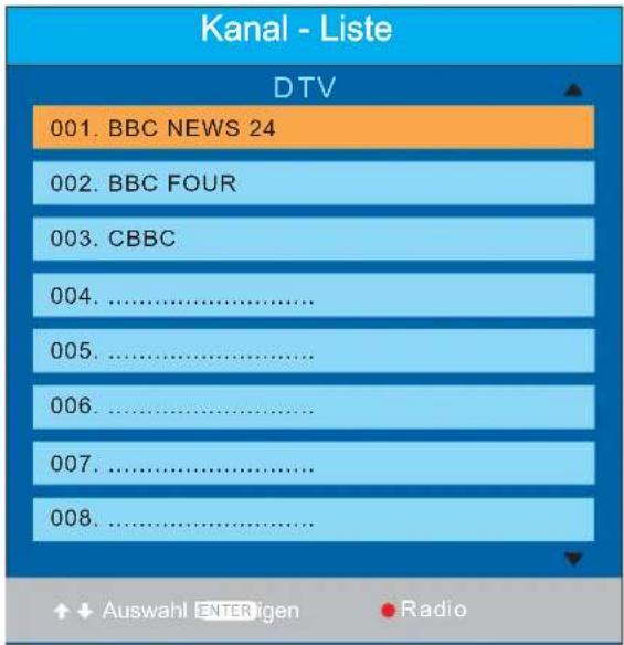AEG CTV 4882 - Kanal Liste - 1