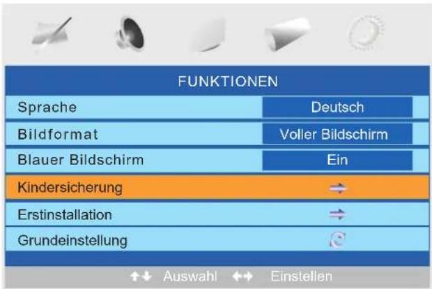 AEG CTV 4882 - FUNKTIONEN Menü - 1