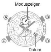CASIO Edifice EQB-900D-1AER - Bewegung der Zeiger und Datumsanzeige - 1