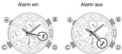 CASIO Edifice EQB-900D-1AER - Ein- und Ausschalten des Alarms - 1