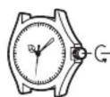 CASIO Edifice EF-552-1AVEF - Zum Einstellen der Stoppuhr-Sekundenzeigerposition - 2
