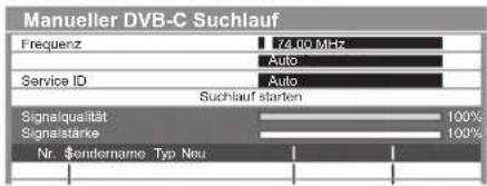 PANASONIC Viera TX-L42ETS51 - Eingabe der Frequenz - 1