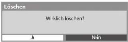 PANASONIC Viera TX-L37EW30S - Den ausgewählten Inhalt löschen - 3