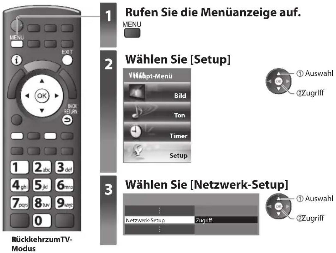PANASONIC Viera TX-L37EW30S - Netzwerk-Setup - 1