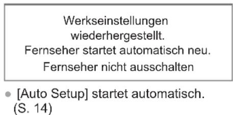 PANASONIC Viera TX-L37ETF52 - Wiederherstellen des Auslieferungszustands [Werkseinstellungen] - 2