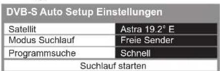 PANASONIC Viera TX-L37ETF52 - Stellen Sie den gewünschten Satelliten, Suchlaufmodus und Programmsuch-Modus ein - 1