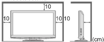 PANASONIC Viera TX-L32GT14 - ■Für einen zur Wärmeabfuhr ausreichenden Freiraum im Umfeld des Gerätes sorgen - 1