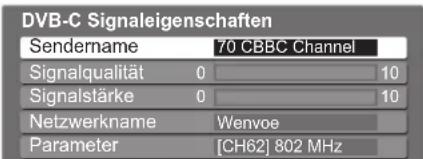 PANASONIC Viera TX-L32GT14 - DVB-Signal überprüfen Signaleigenschaften - 3