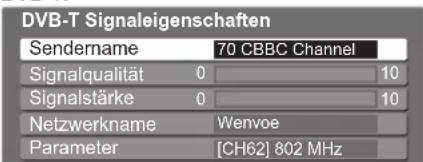 PANASONIC Viera TX-L32GT14 - DVB-Signal überprüfen Signaleigenschaften - 4