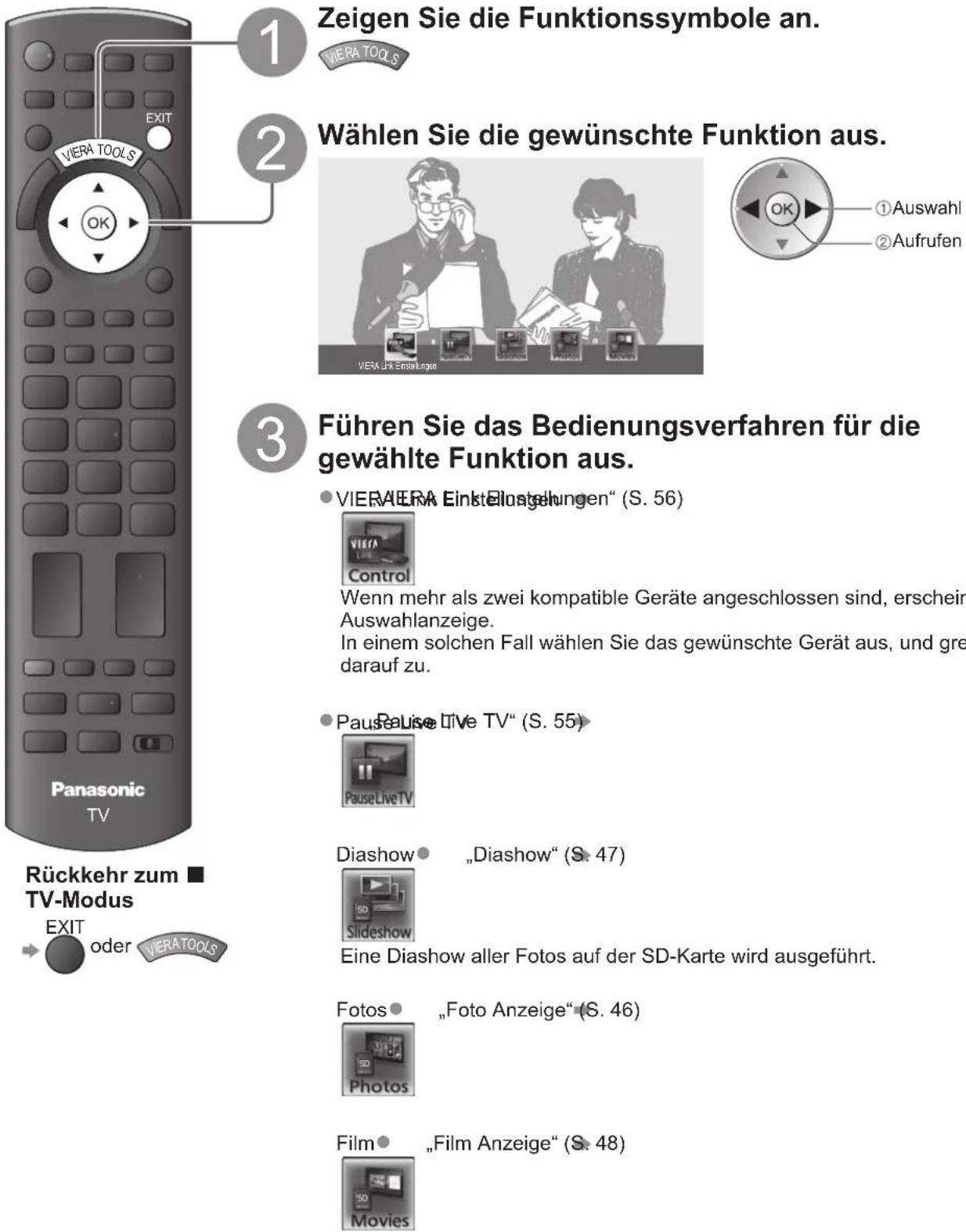 PANASONIC Viera TX-L32GT14 - Gebrauch von VIERA TOOLS - 1
