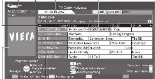 PANASONIC Viera TX-L32GF12 - Rufen Sie den Programmassistenten auf. - 2