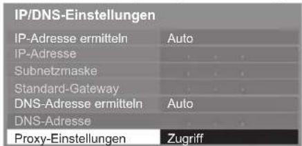 PANASONIC Viera TX-L32ETN53 - Wählen Sie [Proxy-Einstellungen] aus und nehmen Sie die Einstellungen vor - 1