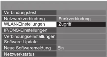 PANASONIC Viera TX-L32ETN53 - Wählen Sie [WLAN-Einstellungen] - 1