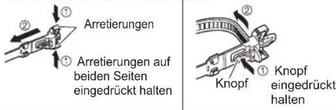 PANASONIC Viera TX-L32ETN53 - Verwendung der Kabelschelle - 4
